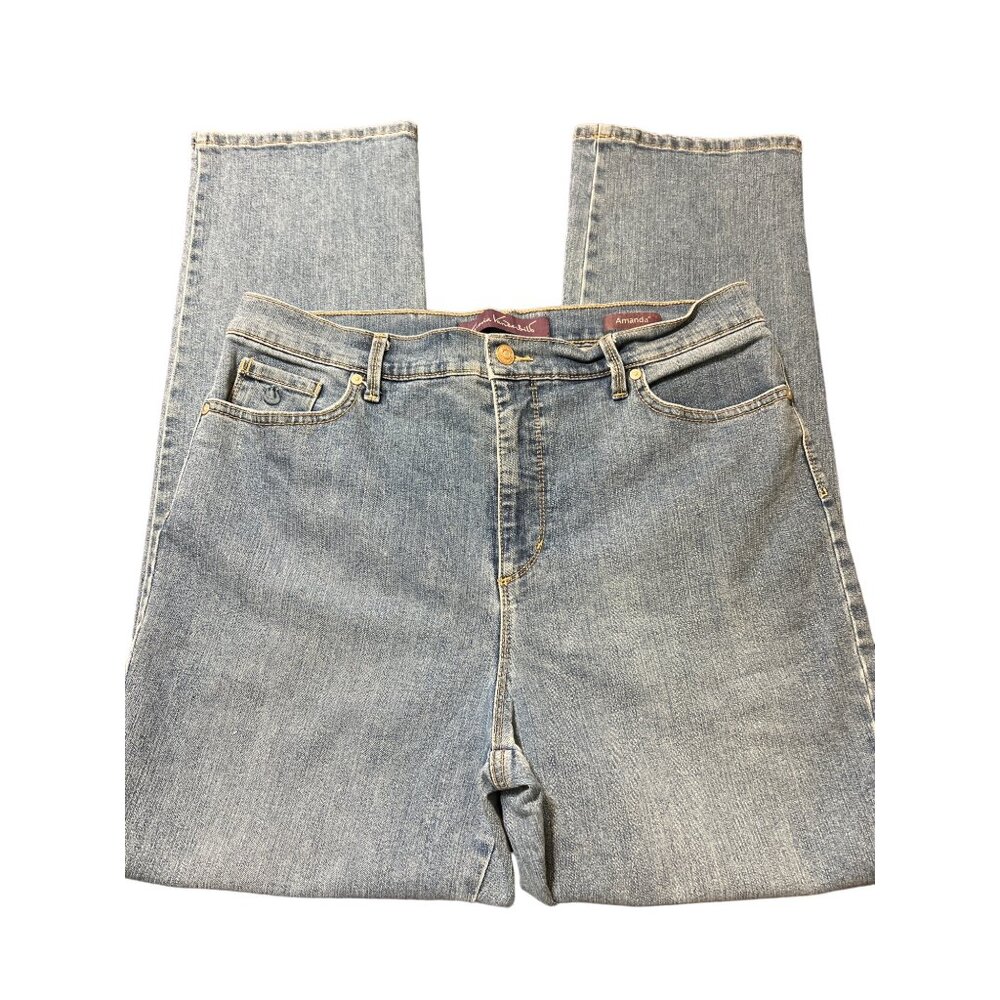 Gloria Vanderbilt Amanda Blue Jeans High Rise Size 16